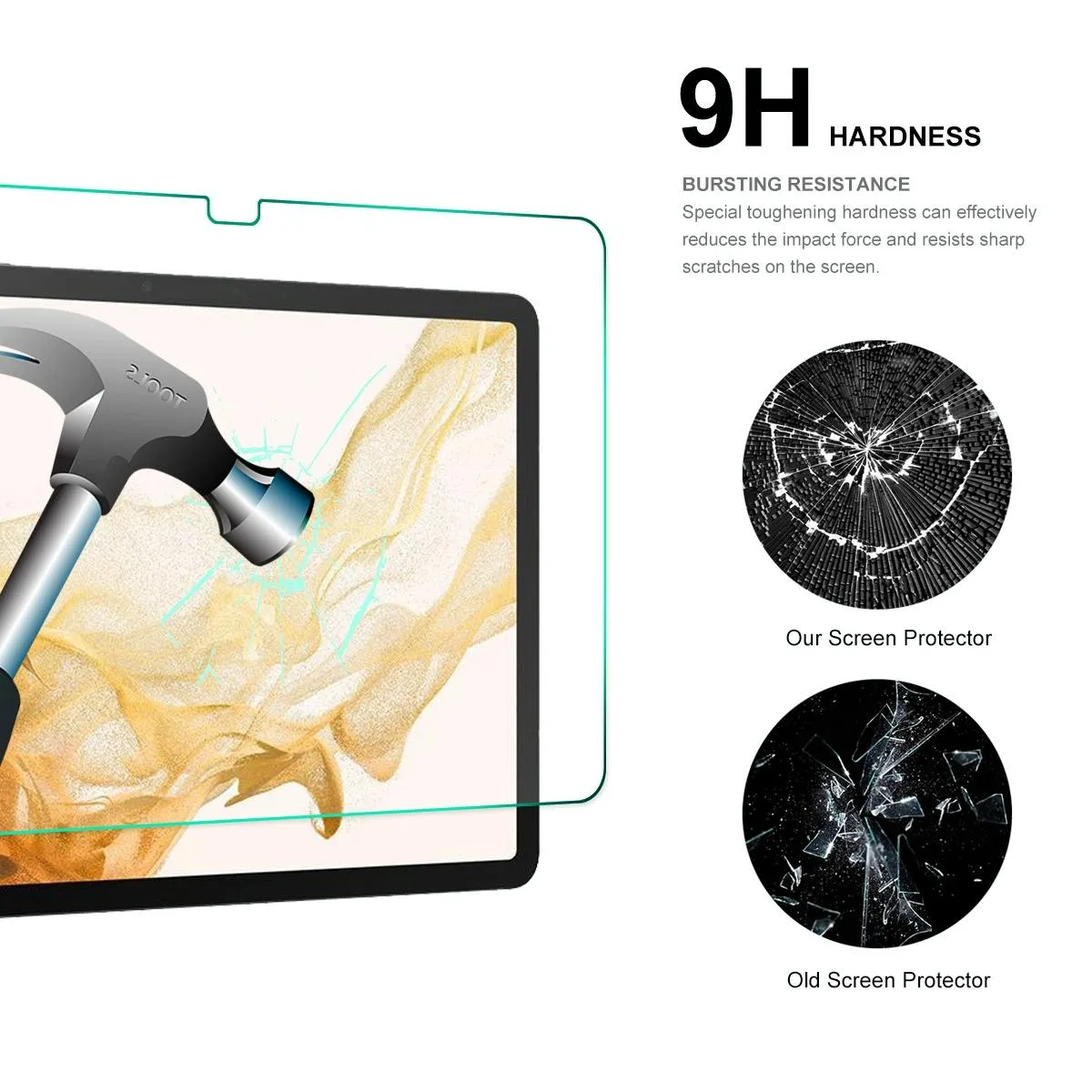 12.4 Tempered Glass Film for Samsung Galaxy Tab S8  - Explosion-proof 0.33mm