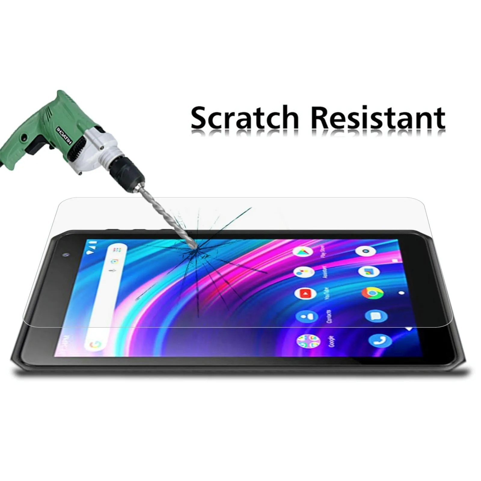 2-Pack Tempered Glass Film For Blu M8L Tablet - 9H 2.5D Explosion-Proof