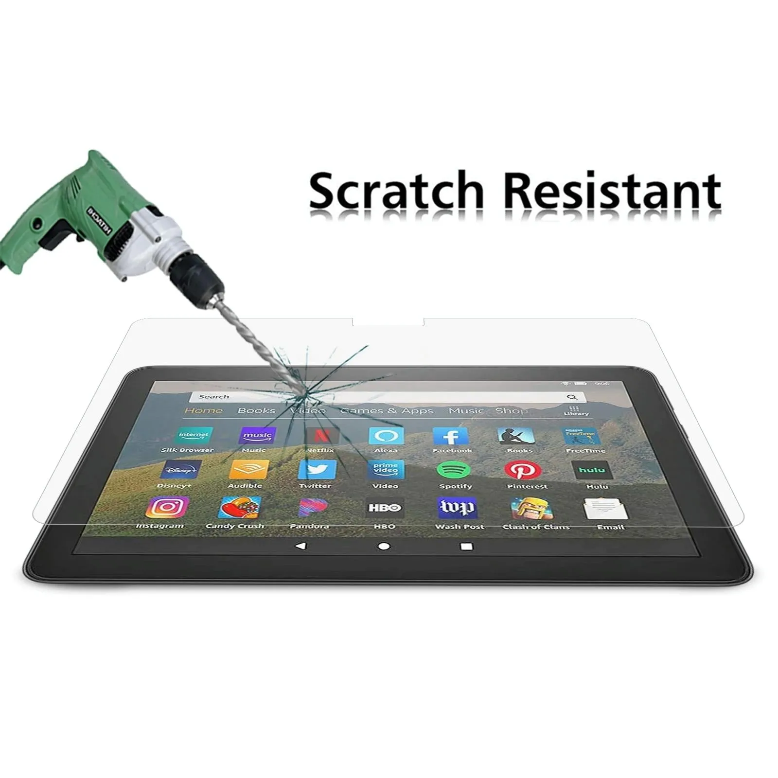 2020 / 2022 Kindle Fire Hd 8 Tempered Glass Film - 9H 2.5D Explosion-Proof
