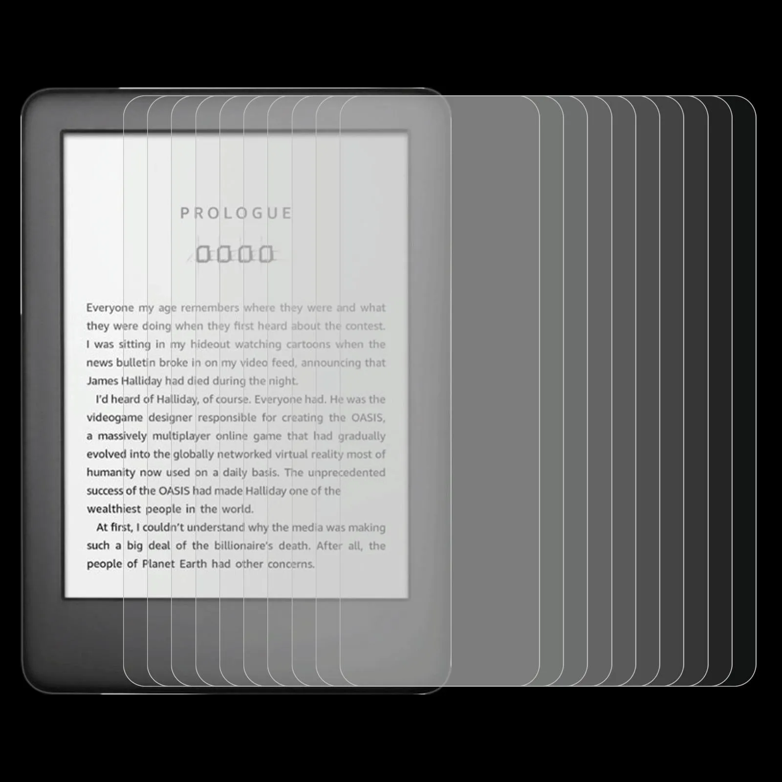 25-Pack Tempered Glass Film For Amazon Kindle 2019 - 9H 2.5D Explosion-Proof
