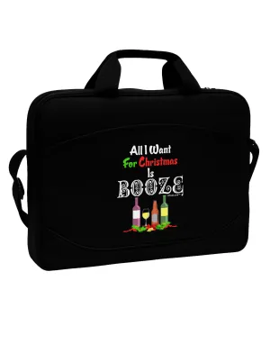 All I Want Is Booze 15&#x22; Dark Laptop / Tablet Case Bag
