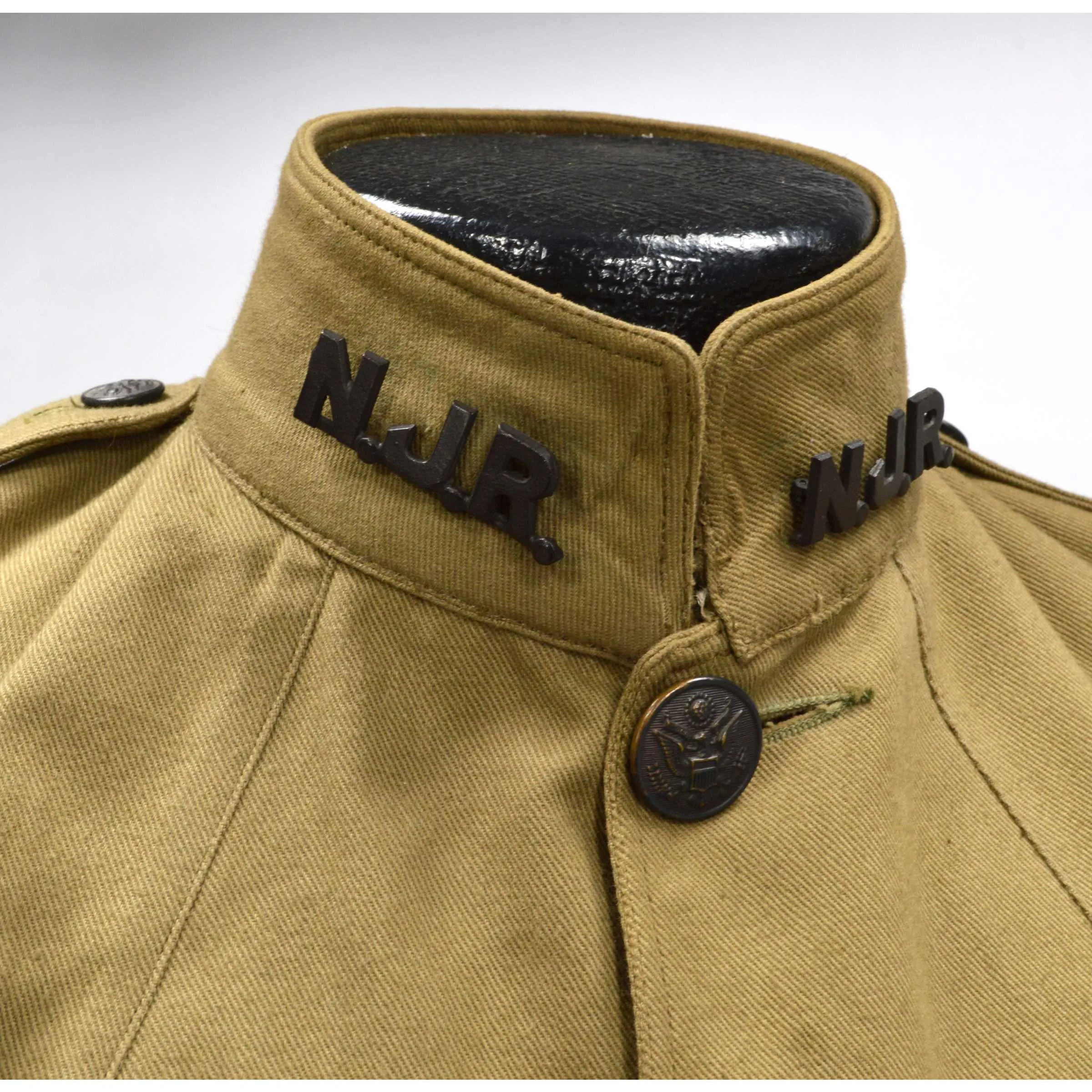 Antique N.J.R. INFANTRY BLOUSE Lieutenant WWI ERA Blue Stripes LT JACKET-UNIFORM