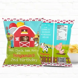 Barnyard Farm Birthday Custom Party Favor Treat Bags|02