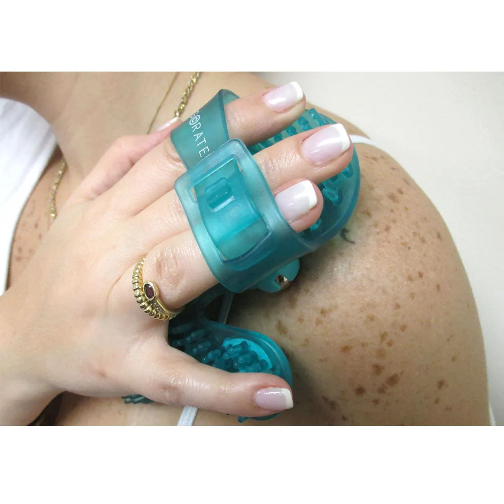 Body Massaging Glove Care Hand Hold Roller Rolling Massager Cellulite Relax New