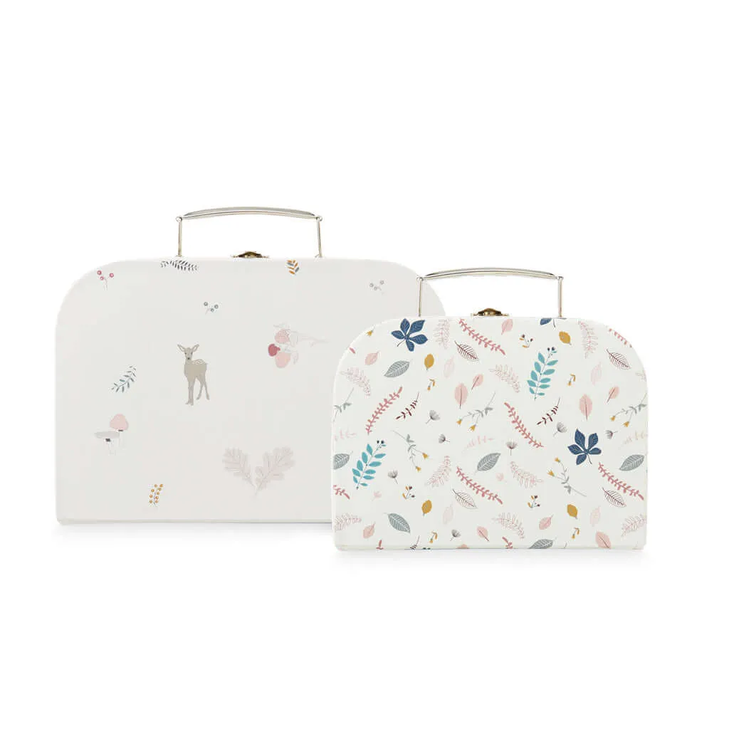 Cam Cam Kids Suitcases Set - Fawn   Pressed Leaves Rose