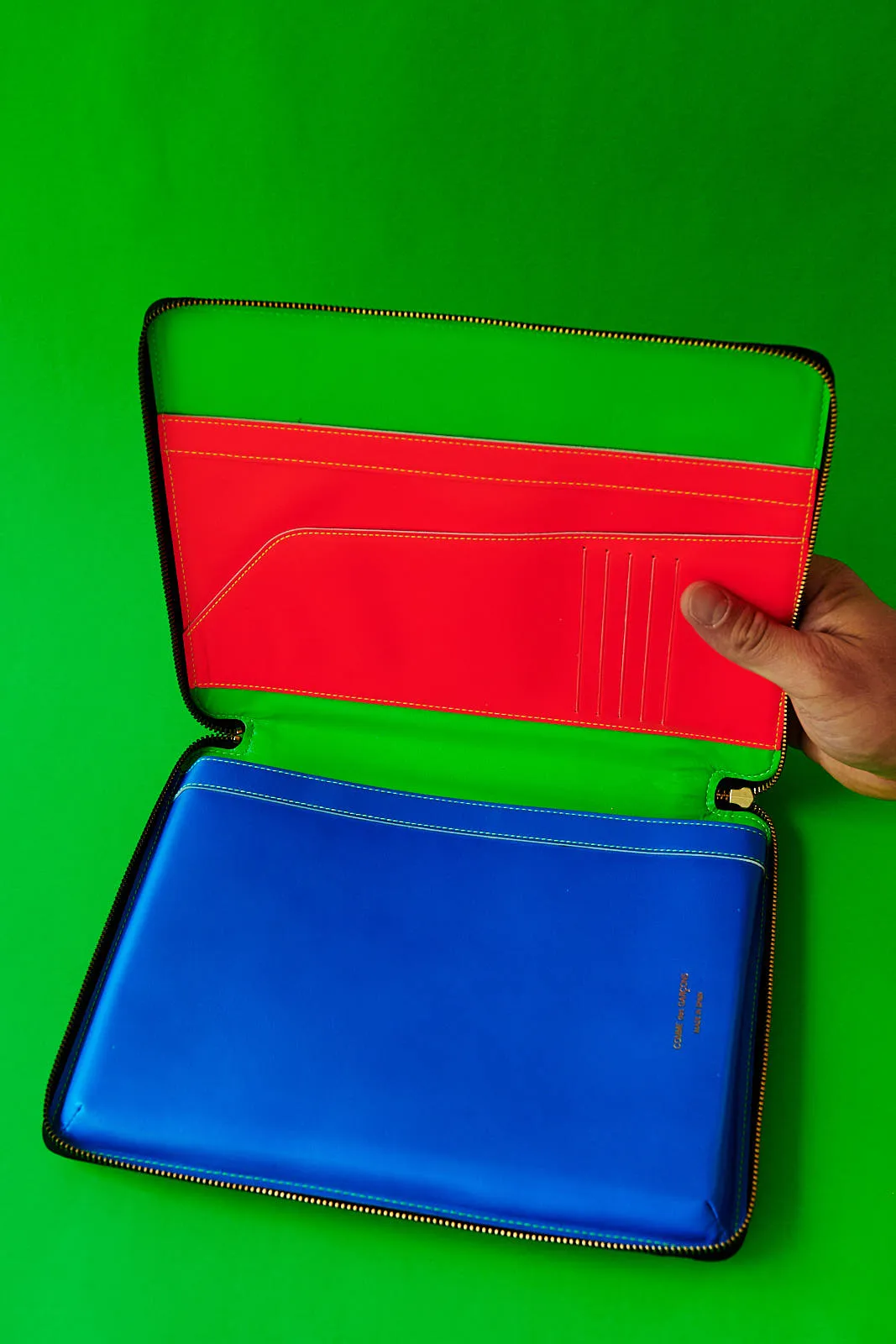 Comme des Garçons Super Fluo Green iPad case