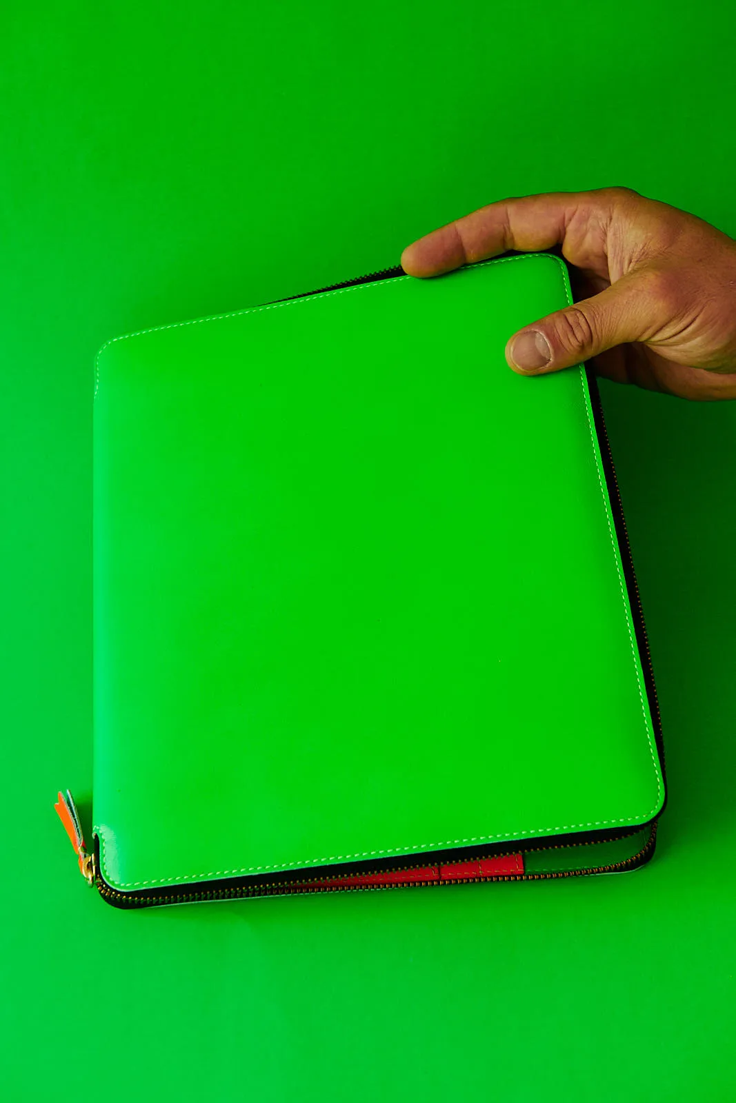 Comme des Garçons Super Fluo Green iPad case