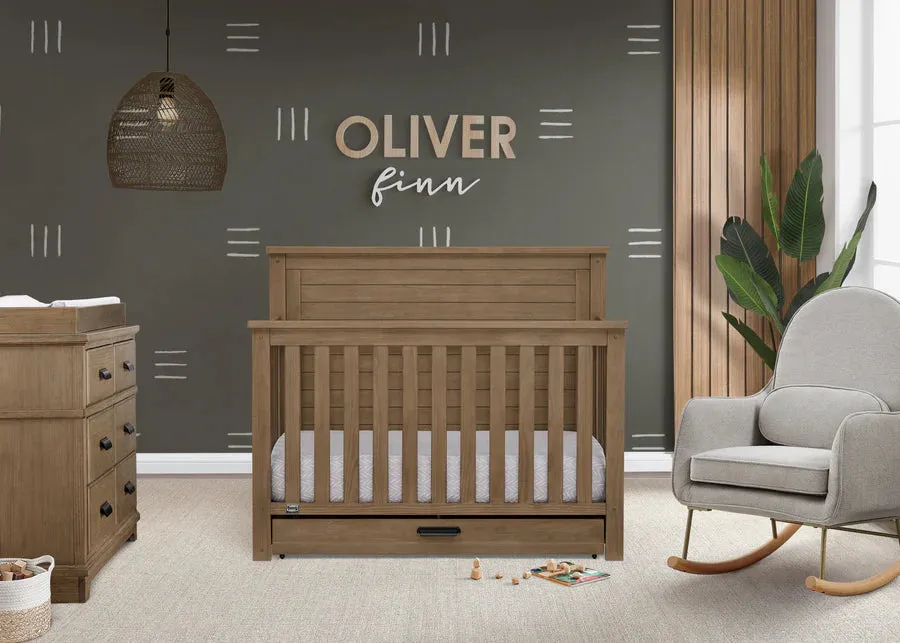 Delta Children- Caden 6-in-1 Convertible Crib with Trundle Drawer