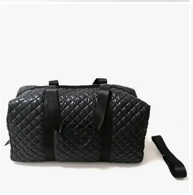 Diamond Pattern Weekender Bag
