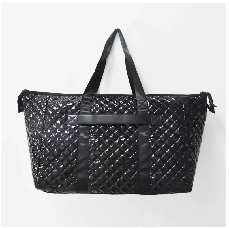 Diamond Pattern Weekender Bag