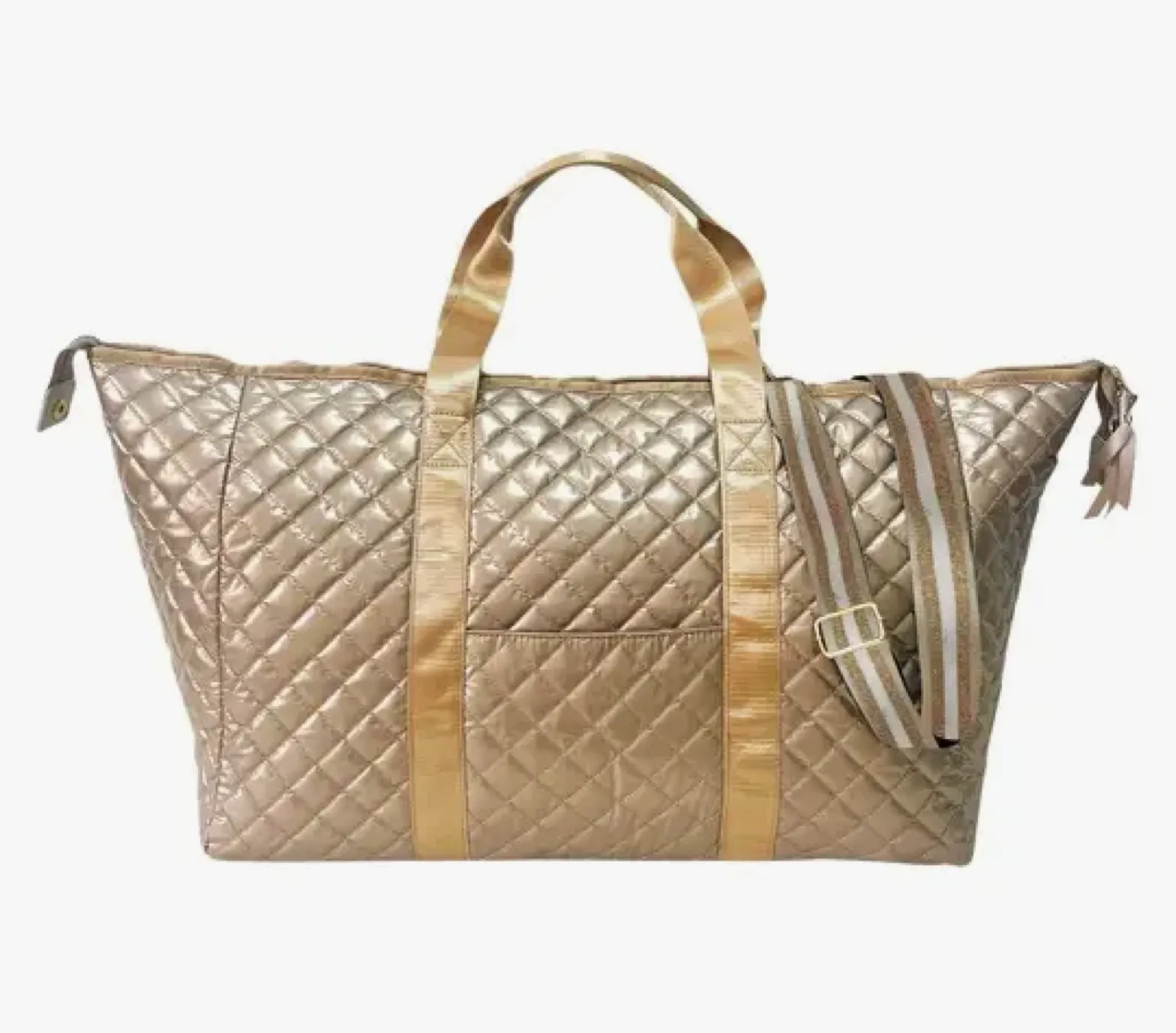 Diamond Pattern Weekender Bag
