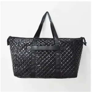 Diamond Pattern Weekender Bag
