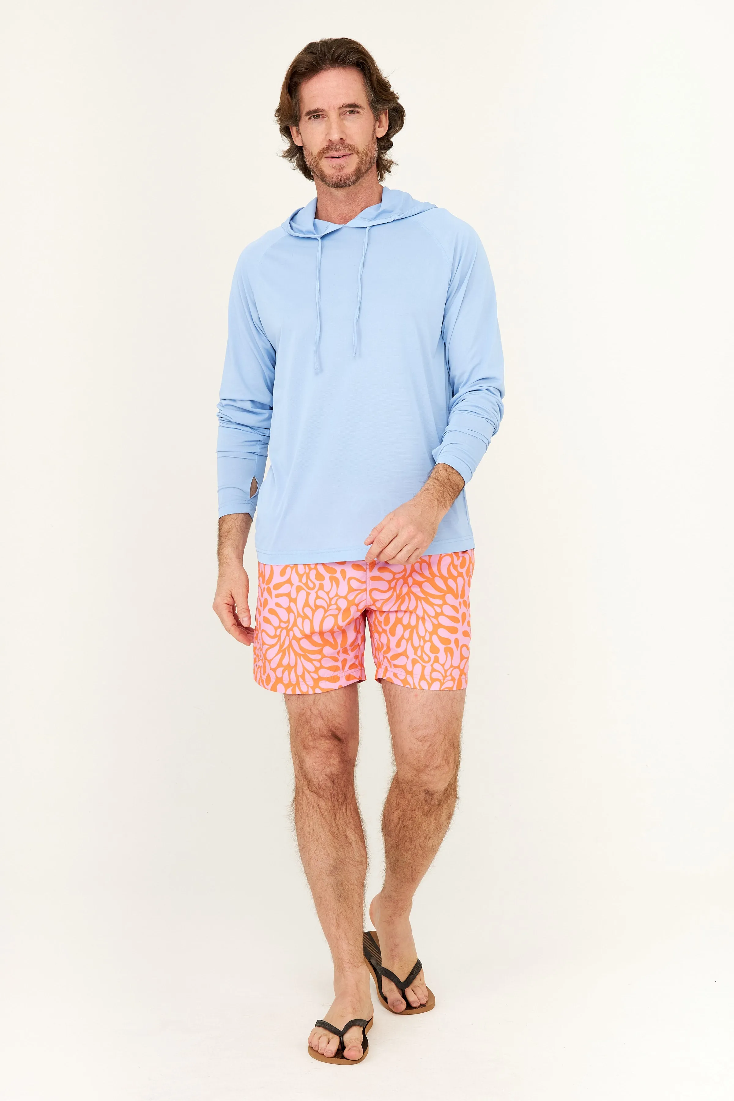 Eli Hoodie UPF50 Top - Serenity Blue