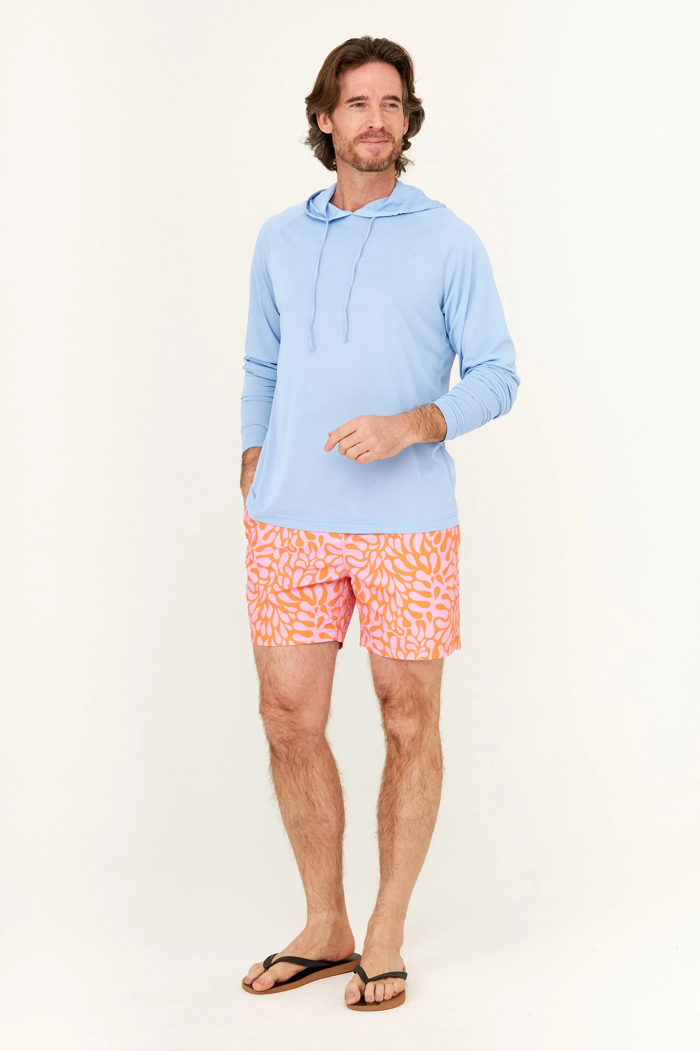 Eli Hoodie UPF50 Top - Serenity Blue