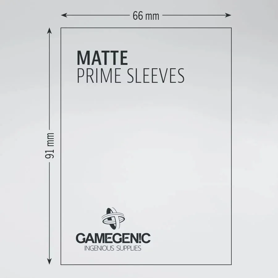 Gamegenic Matte Prime Sleeves - Red (100pk)
