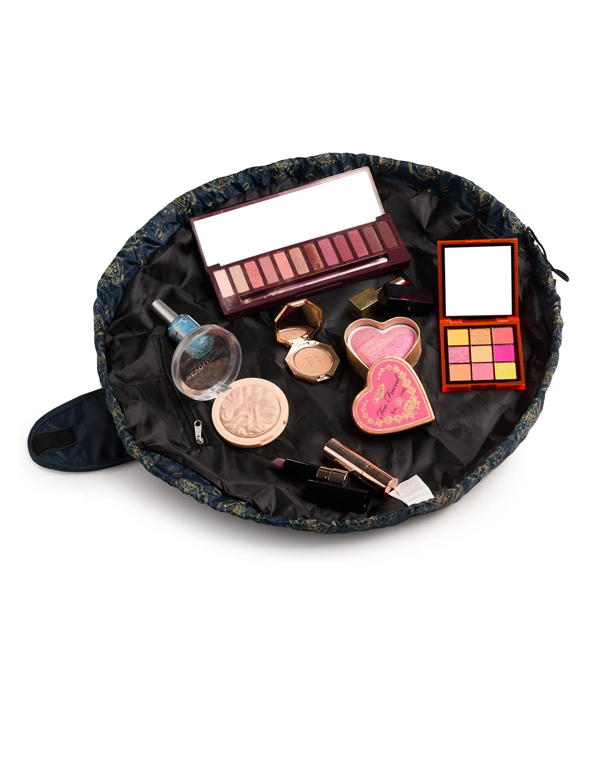 Harry Potter Icons Womens Blue Makeup Bag