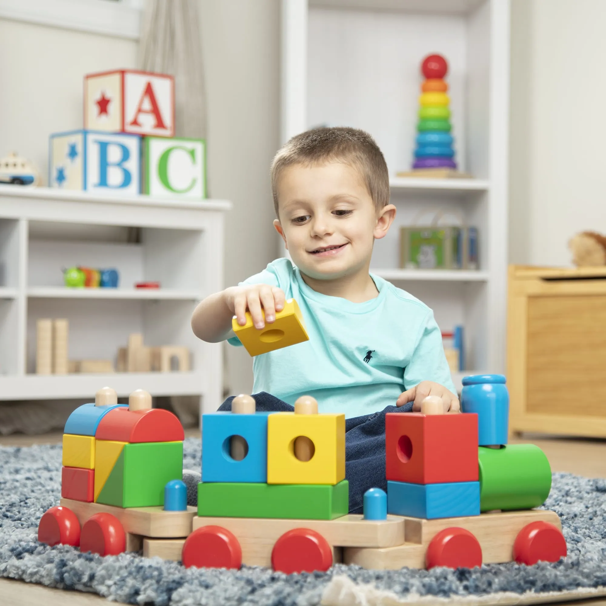 Jumbo Wooden Stacking Train - Classic