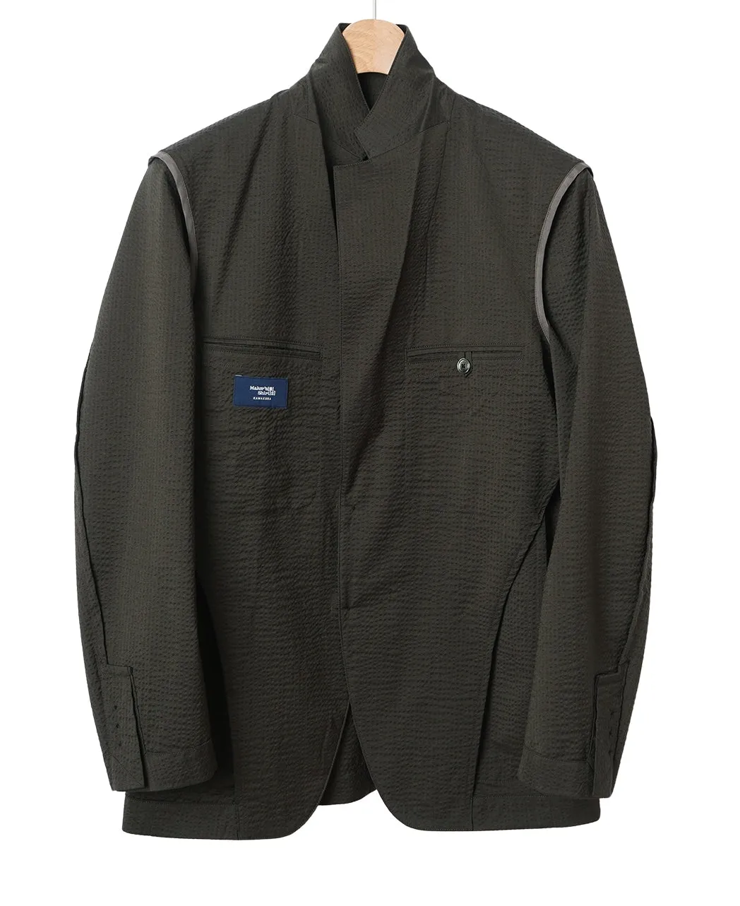 Lightweight Wool Seersucker Jacket