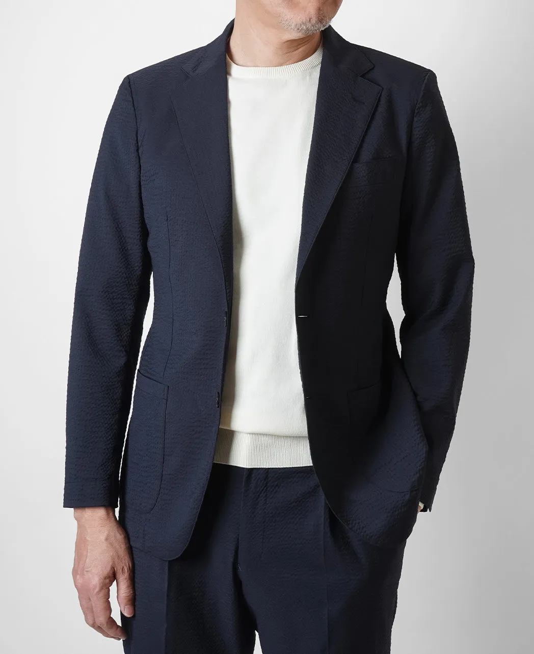 Lightweight Wool Seersucker Jacket