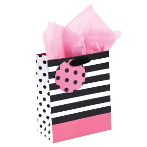 Medio (Medium) Super Stripe Hot Stamp Matte Bag, 1 Design