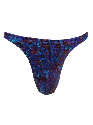 Men's Swim Printed Thong Brief