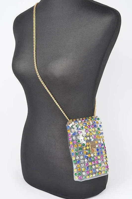 Mix Studs Clear Convertible Stadium Belt Bag