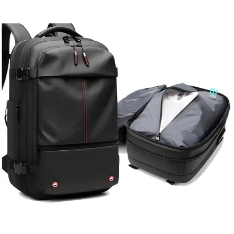 Modern Water Resistant Backpack With USB Charging Port