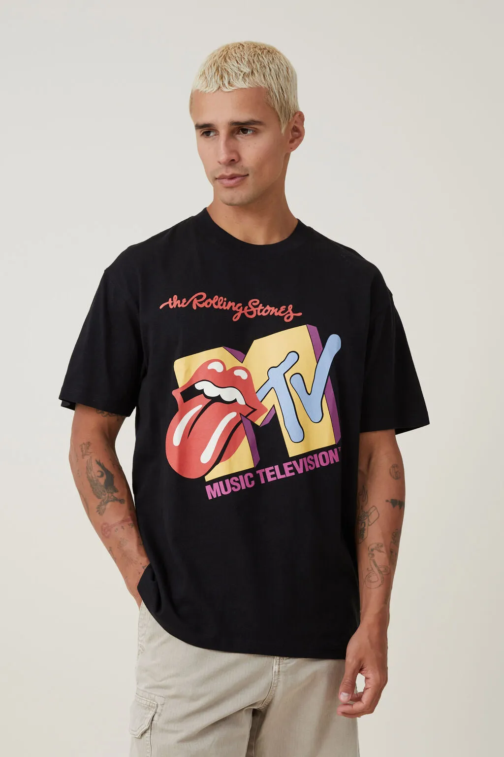 MTV X Rolling Stones Loose Fit Te