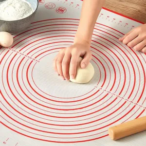 Multi-size Silicone Baking Mat Sheet With Scale. Non Stick Rolling Dough Pad. Kneading Mat Kitchen Cooking Pastry Sheet .