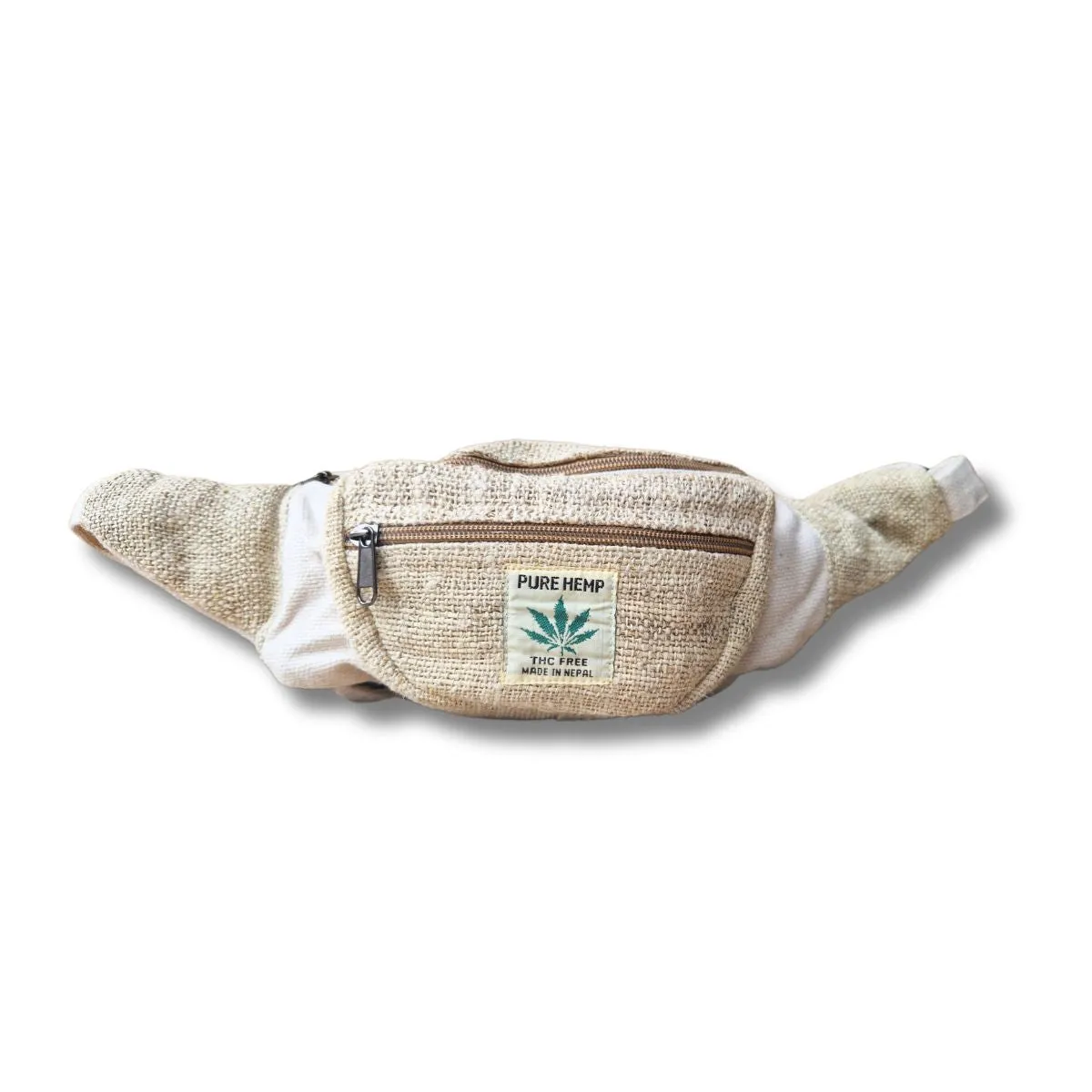 natural hemp bum bag