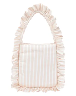 Pillow Puffer Tote - Blush Stripe