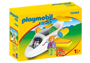 Playmobil 1.2.3 Airplane with Passenger