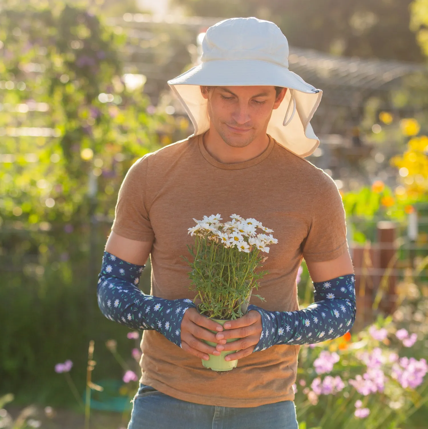 Protection Sleeves - Blue Daisy