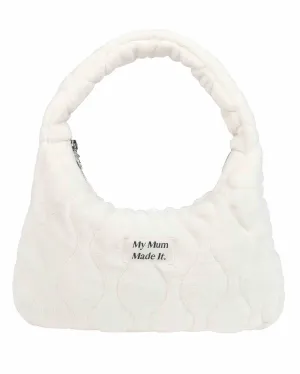 Quilted Shoulder Bag - Off-White Terry
