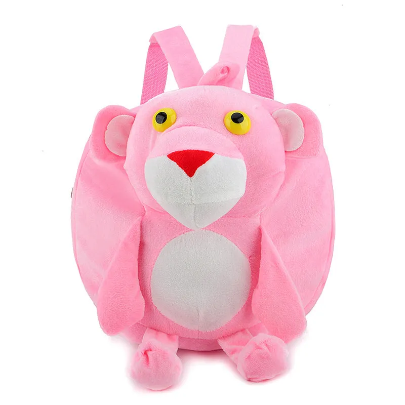Red leopard Children's baby plush toy small school bag backpack cartoon bag