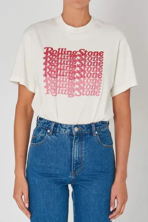 ROLLA'S ROLLING STONE 2020 TOMBOY TEE - VINTAGE WHITE