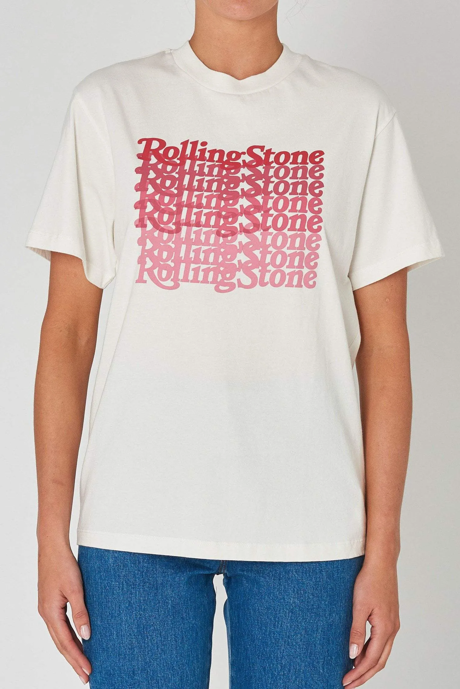 ROLLA'S ROLLING STONE 2020 TOMBOY TEE - VINTAGE WHITE