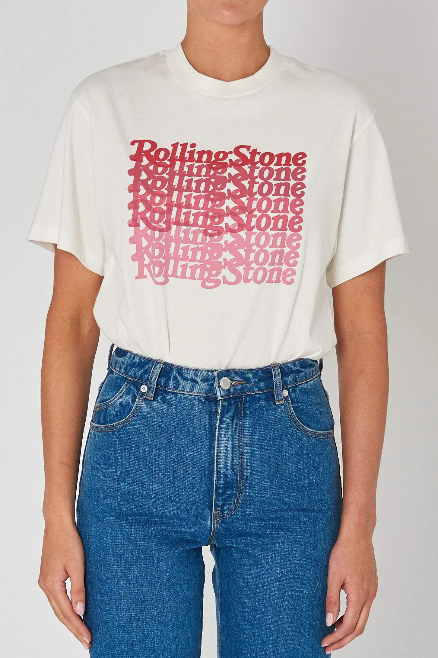 ROLLA'S ROLLING STONE 2020 TOMBOY TEE - VINTAGE WHITE