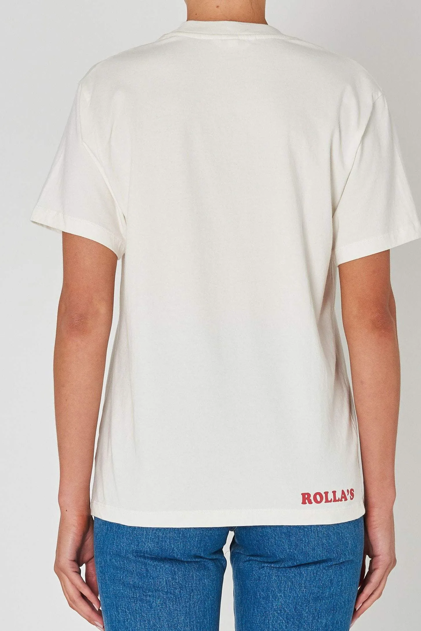 ROLLA'S ROLLING STONE 2020 TOMBOY TEE - VINTAGE WHITE