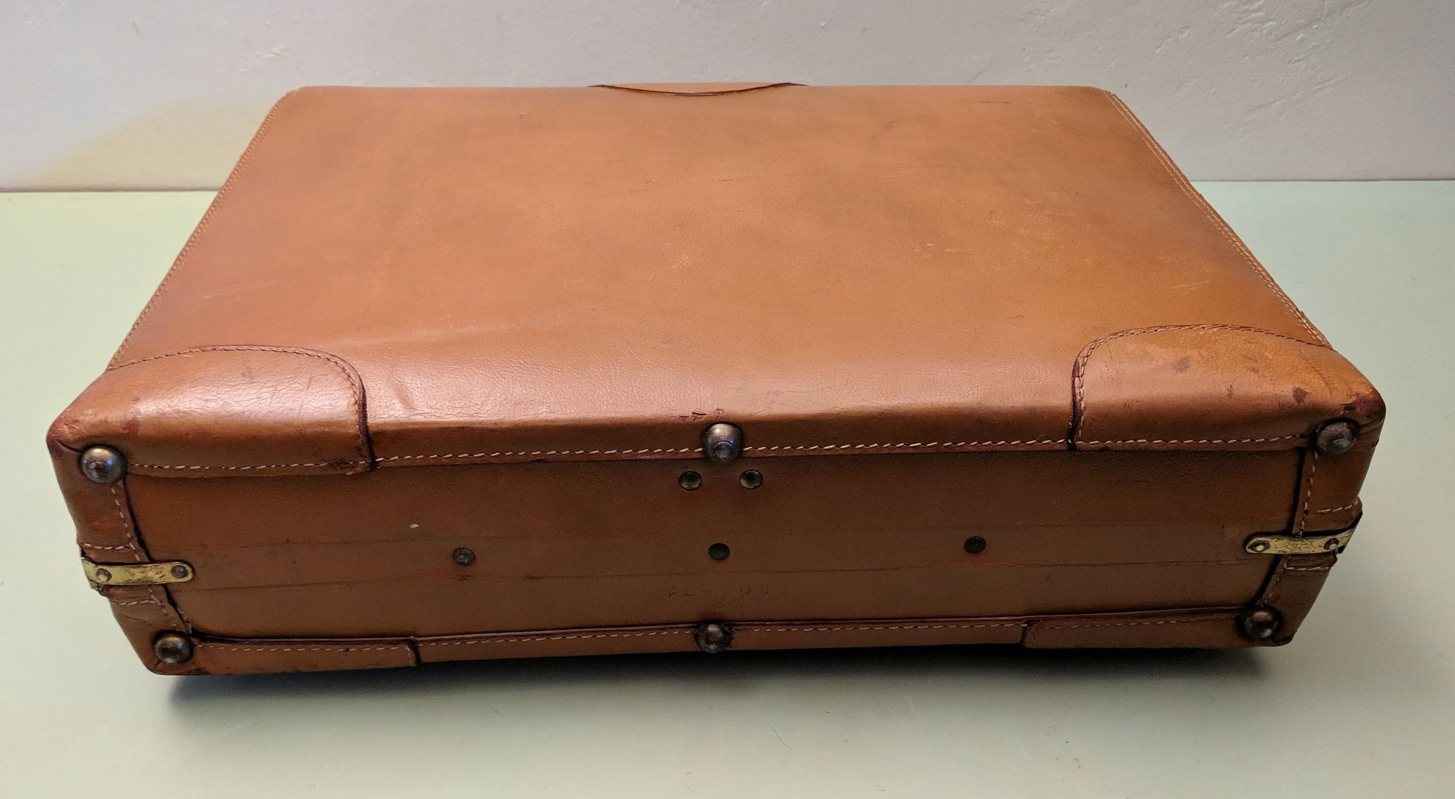 Schell Tripak Leather overnight case