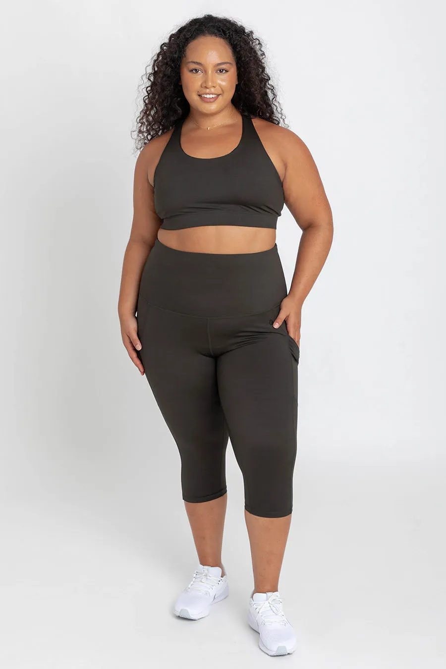 Smart Pocket 3/4 Length Tight - Forest Night