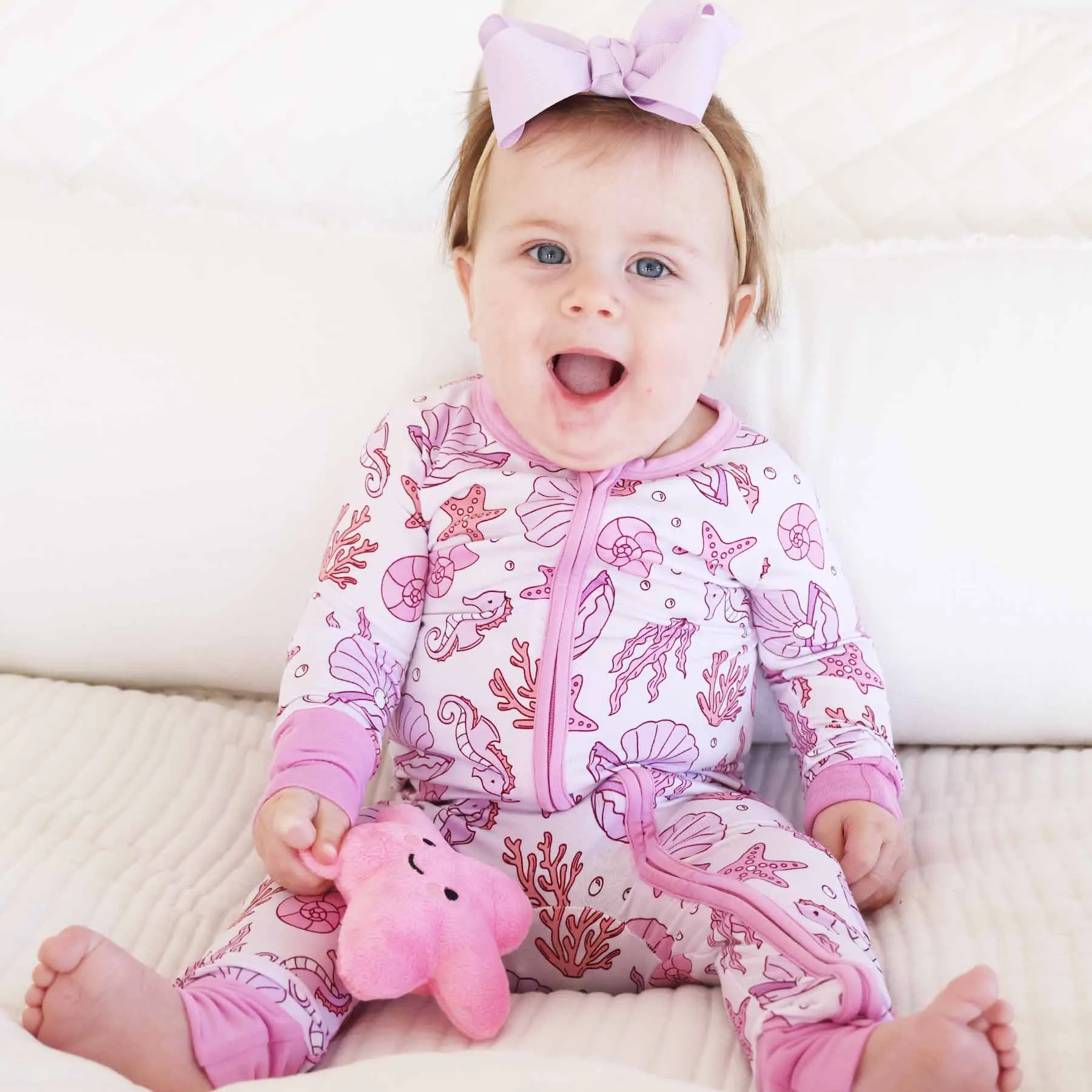 Tiny Tides Convertible Zip Romper | Pink