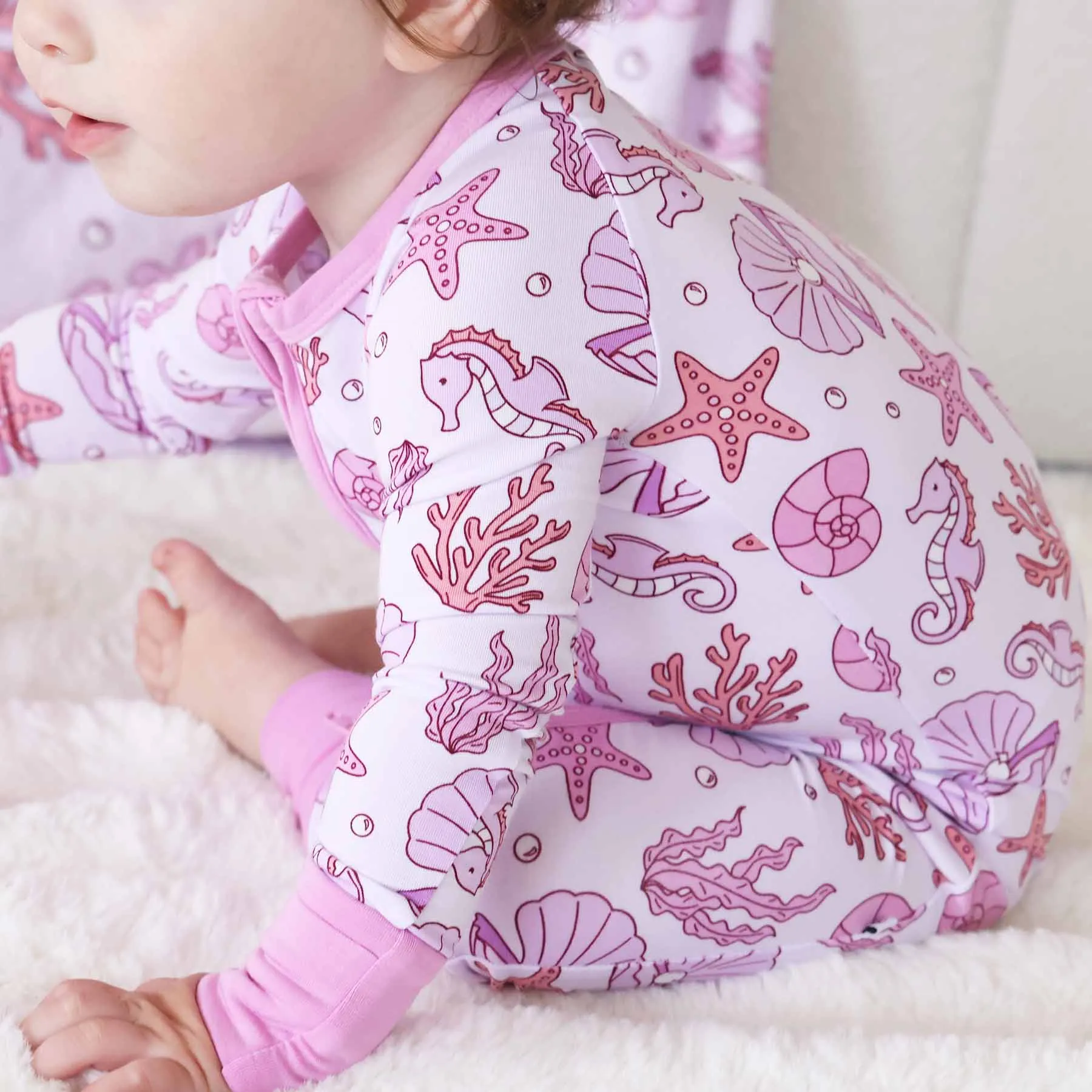 Tiny Tides Convertible Zip Romper | Pink