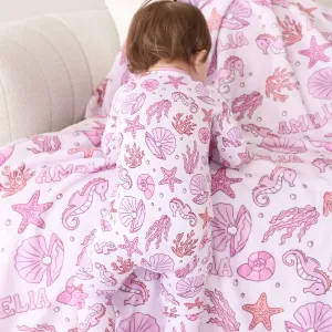 Tiny Tides Convertible Zip Romper | Pink