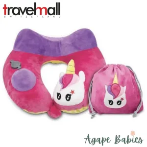 TravelMall Kid’s Inflatable Travel Pillow (Unicorn Edition)