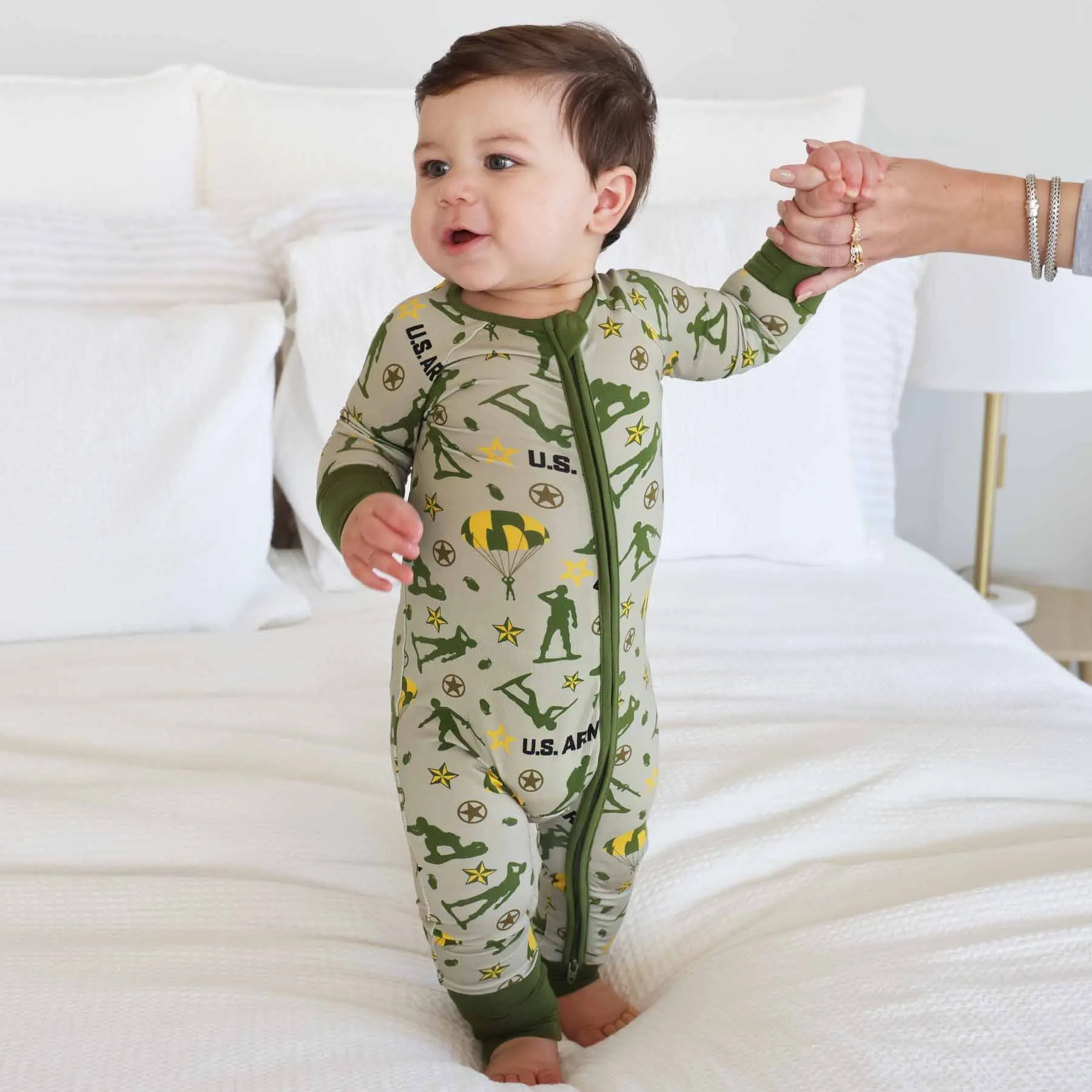 U.S. Army Convertible Zip Romper