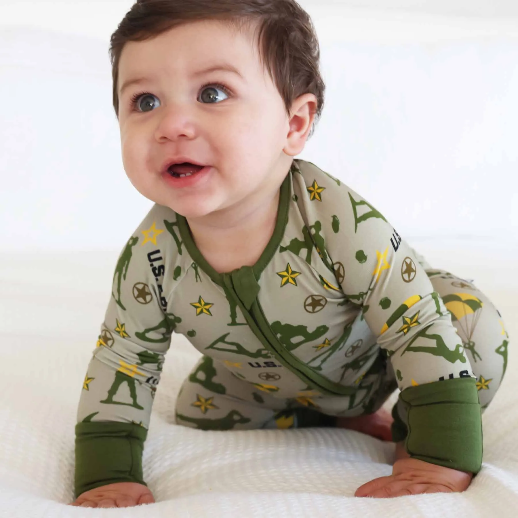 U.S. Army Convertible Zip Romper