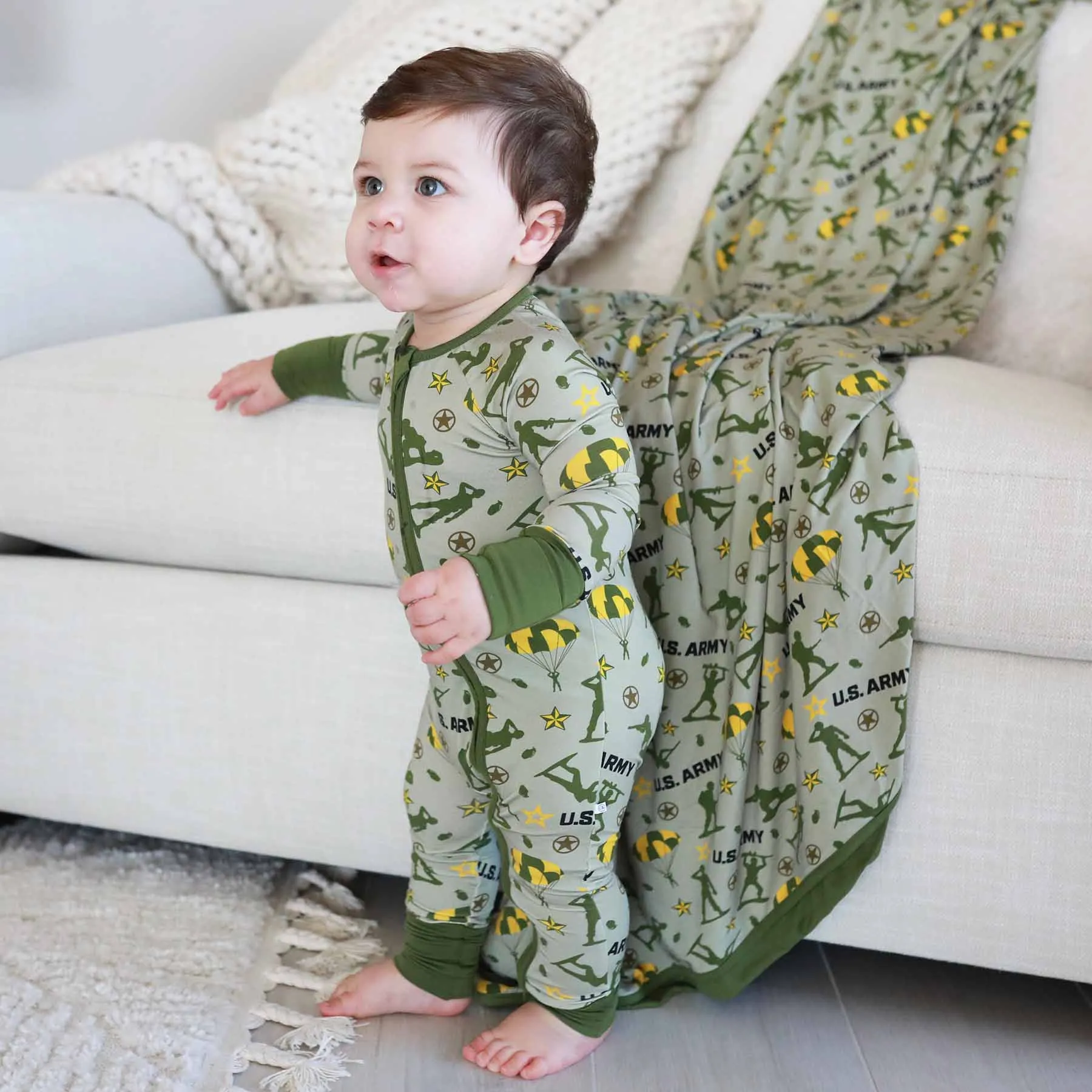 U.S. Army Convertible Zip Romper