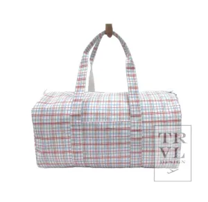 Weekender Duffle Bag | Classic Plaid Red
