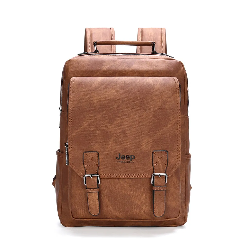 Zee Leather – Men’s Laptop School Bag Leather Backpacks Travel Multi Mochila Military camouflage style